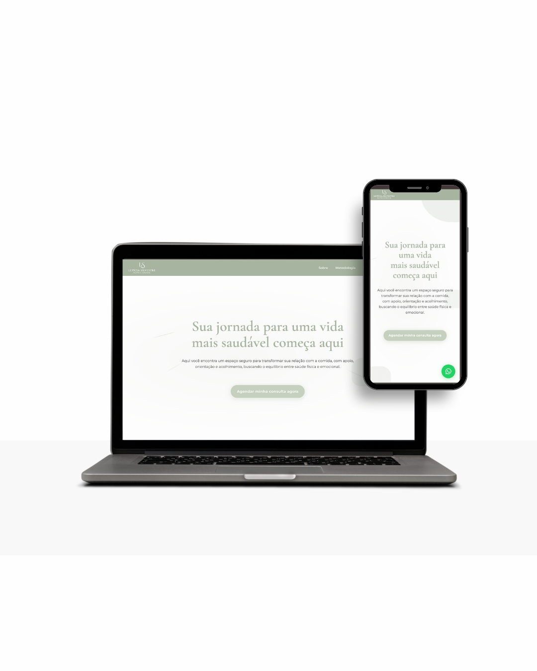 Landing Page Letícia Silvestre Nutricionista